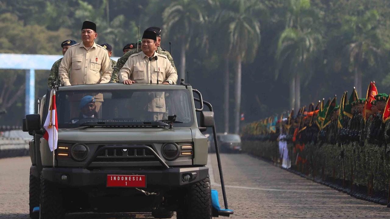 FOTO: Di HUT ke-80 TNI, Prabowo Tegaskan Indonesia Tak Boleh Lengah Hadapi Ancaman Asing