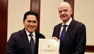 Gianni Infantino Bertemu Erick Thohir di Kongres Luar Biasa AFC, Terima Surat Dukungan dari Presiden Prabowo