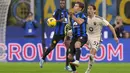 Inter yang tampil dominan sepanjang laga harus menunggu hingga menit ke-81 untuk menciptakan gol kemenangan mereka. (AP Photo/Antonio Calanni)