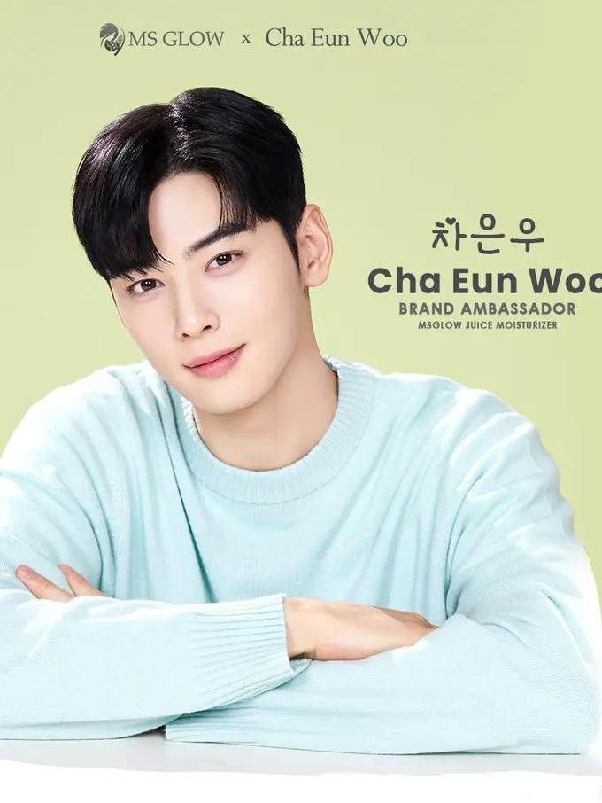 Cha Eun Woo Didapuk Jadi Brand Ambassador MS Glow, Ini Produk Skincare Favoritnya