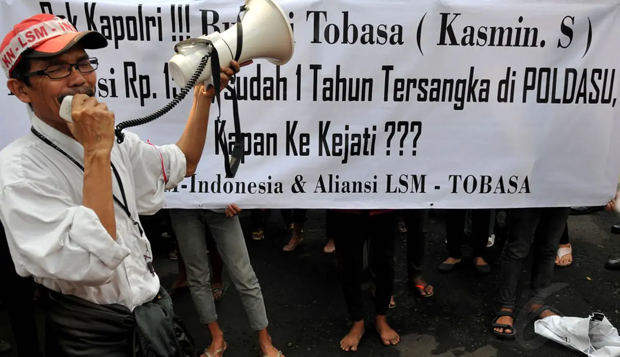 Dua politikus Partai Demokrat itu diduga melakukan intervensi penyidikan kasus korupsi yang diduga dilakukan oleh Bupati Toba Samosir, Kasmin Simanjuntak, dan merugikan negara Rp 15 miliar. (Liputan6.com/Johan Tallo)