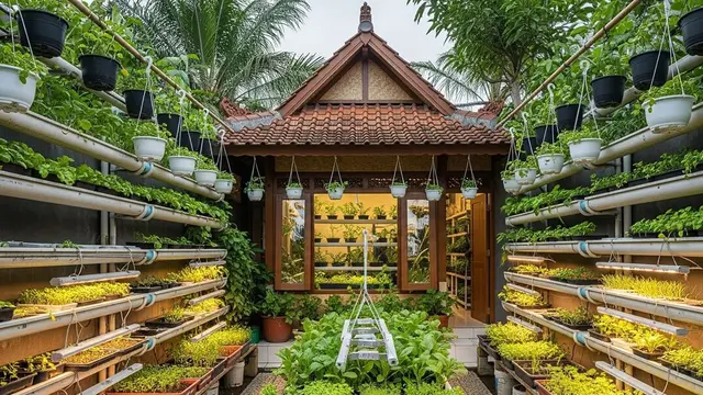 Rumah Mini Tapi Punya Kebun Sayur Luas