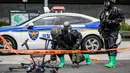 Latihan tersebut dirancang untuk mempersiapkan diri dalam menghadapi balon sampah di masa depan, serta serangan pesawat tak berawak Korea Utara. (ANTHONY WALLACE/AFP)