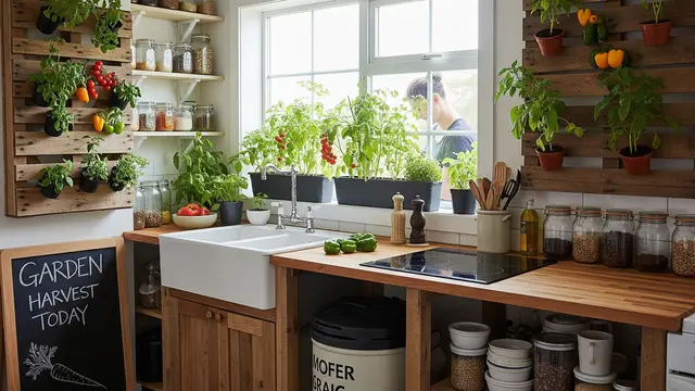 Dapur dengan Konsep Hemat dan Berkelanjutan