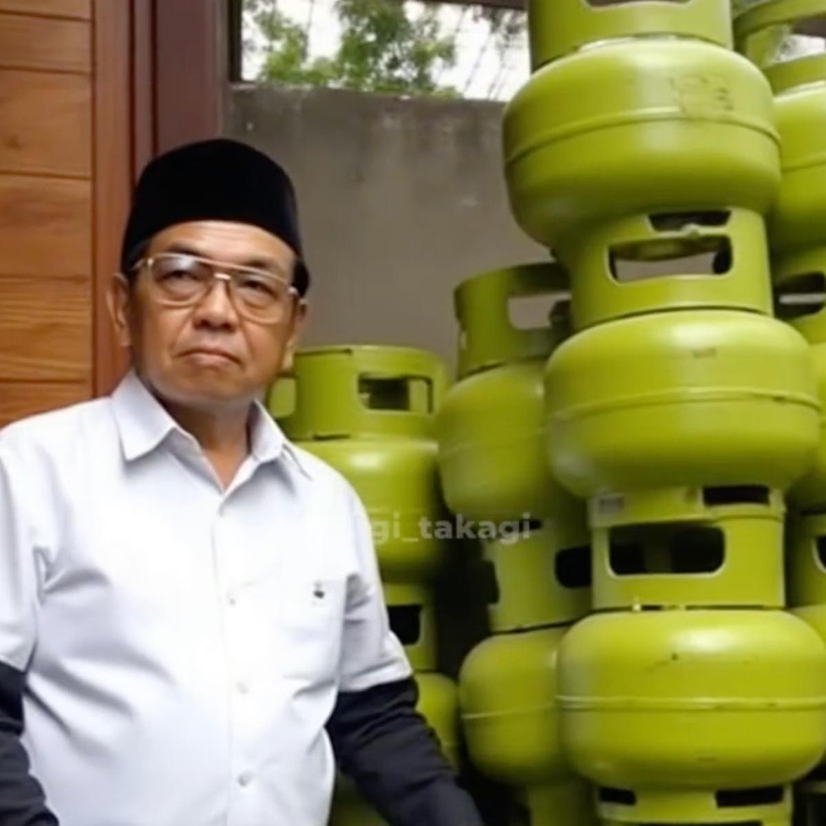 Ini Penampakan jika Para Mantan Presiden Indonesia Jadi Pedagang Gas 3Kg Versi AI