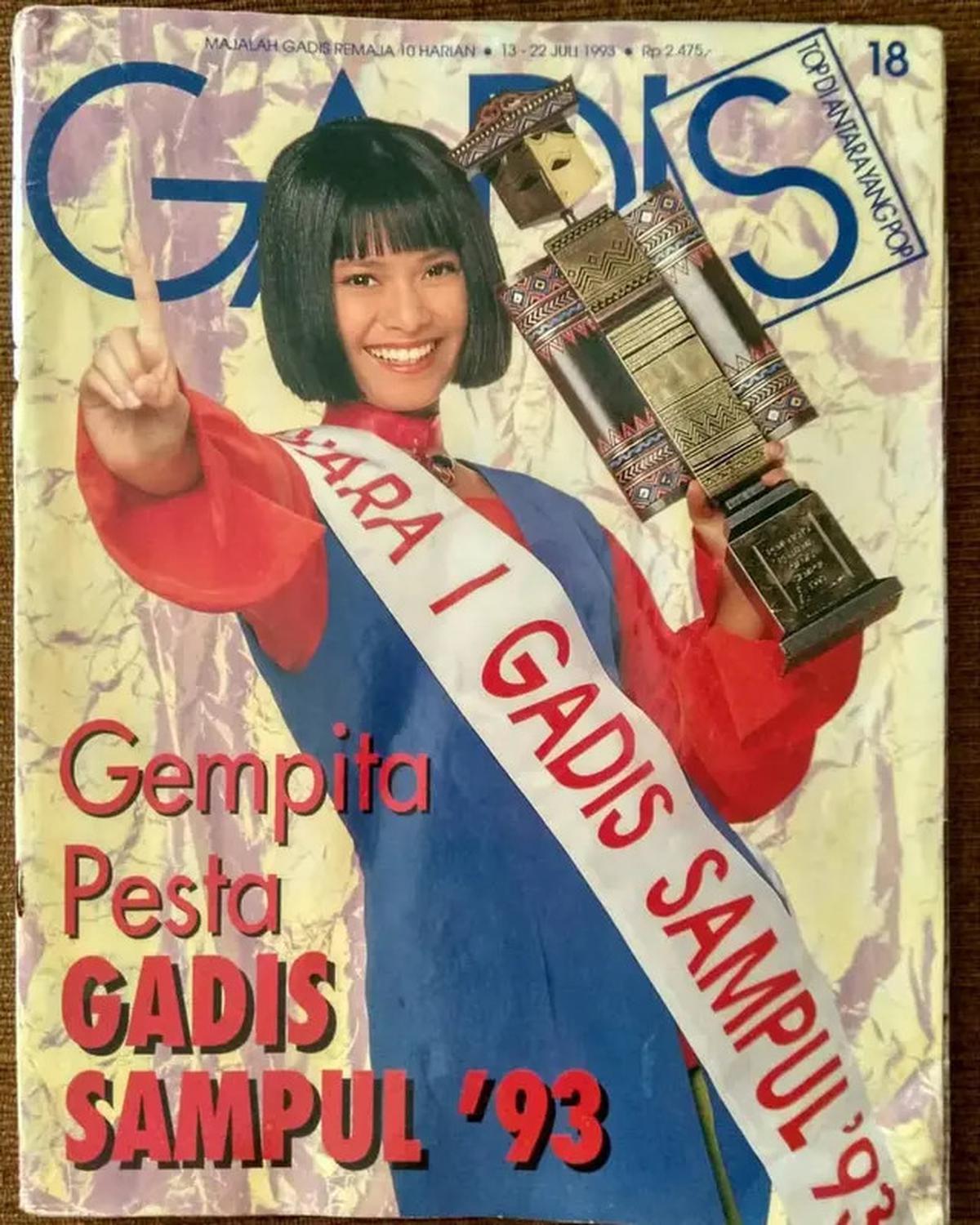 6 Potret Lawas Ersa Mayori Jadi Model Cover Majalah, Juara 1 GADIS Sampul 1993