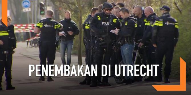 VIDEO: Polisi Tangkap Tersangka Penembakan di Utrecth