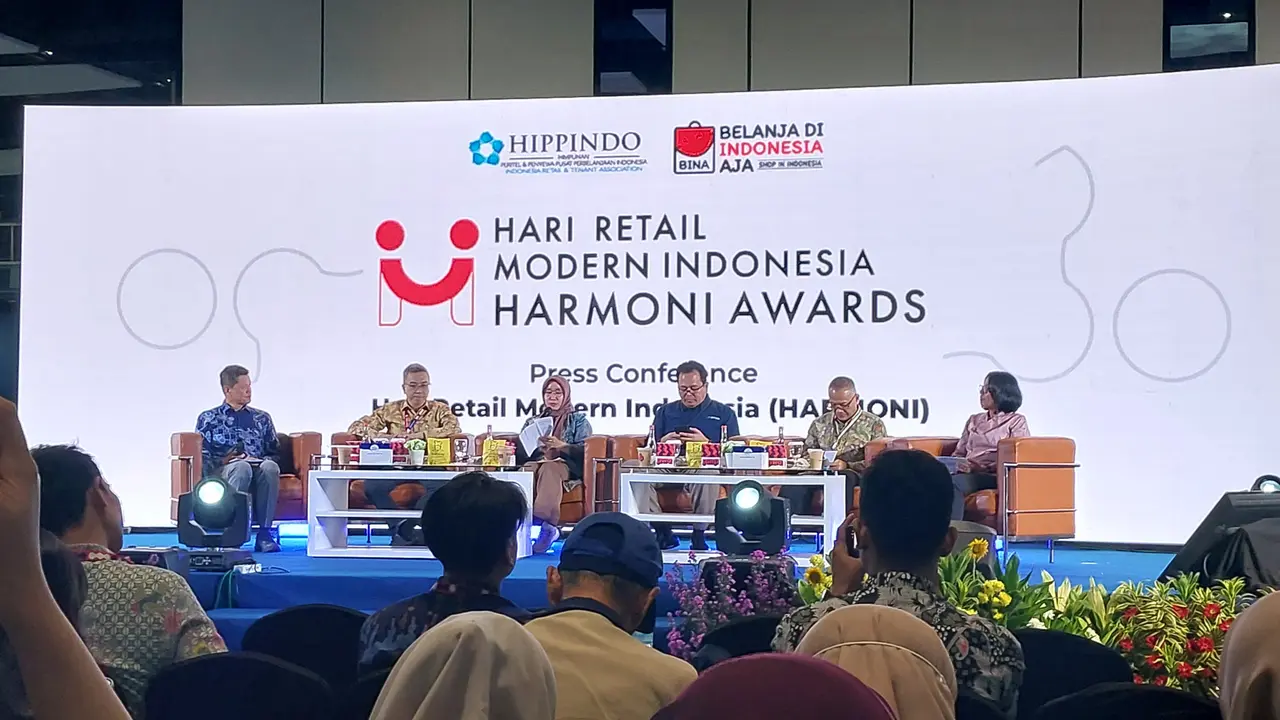 Konferensi Pers Hari Ritel Moderen Indonesia (Harmoni), di Smesco Indonesia, Jakarta, Rabu (23/7/2025). (Foto: Liputan6.com/Arief RH)