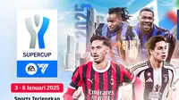 Jadwal lengkap siaran langsung Supercoppa Italiana 2024/25 di Vidio. Saksikan aksi seru klub terbaik Italia hanya di layanan OTT Vidio. (sum. doc. vidio.com)