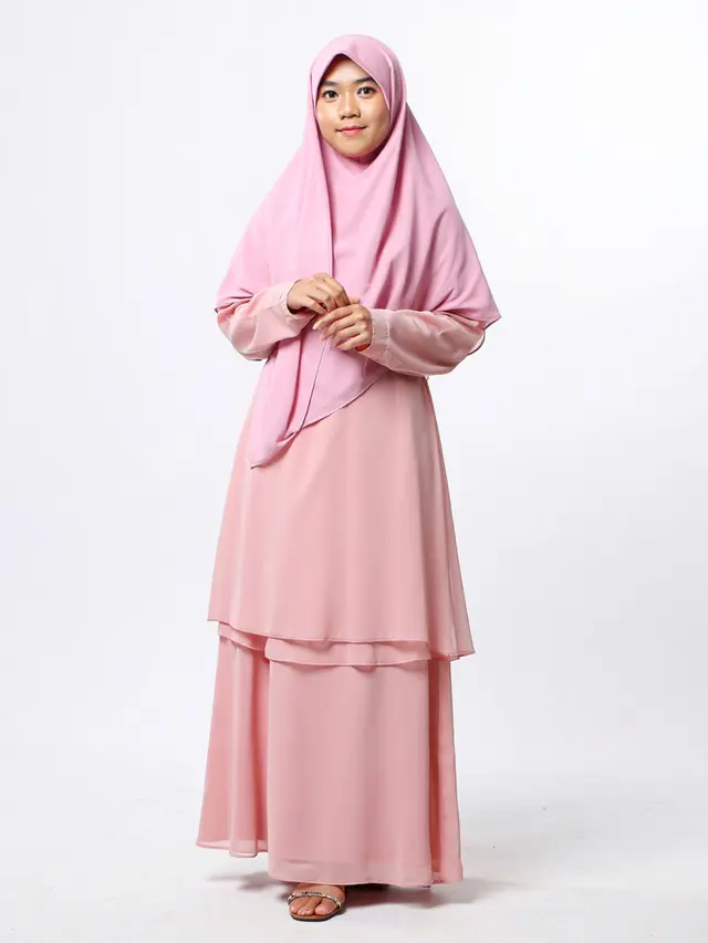 Model Gamis Syari Berlayer dan Setelan Khimar Panjang Terbaru