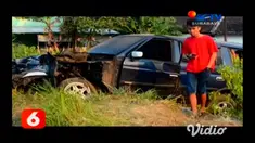 Kecelakaan di perlintasan kereta api tanpa palang pintu, antara kereta api (KA) Mutiara Timur dengan mobil Isuzu Panther bernopol DK 1734 BD menyebabkan 1 orang tewas, Minggu (6/10).