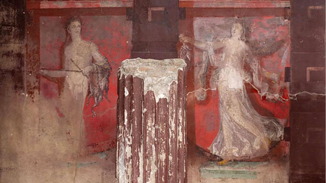 Penemuan lukisan dinding langka di Pompeii
