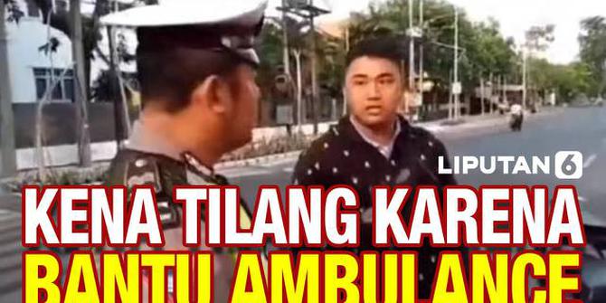 VIDEO: Viral, Pengendara Ditilang karena Bantu Buka Jalan untuk Ambulans
