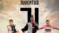 Juventus - Matthijs de Ligt, Paulo Dybala, Arthur Melo (Bola.com/Adreanus Titus)