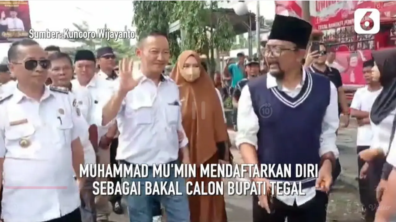 Dikawal Rebana, Calon Bupati Tegal Daftar di PDIP