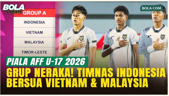 Resmi! Timnas Indonesia U-17 Hadapi Vietnam dan Malaysia di Grup A Piala AFF U-17 2026