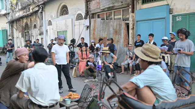 Proses syuting film Perang Kota (Liputan6.com/Istimewa)