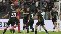 Venezia ketika menghadapi Lazio dalam laga giornata pertama Serie A Liga Italia 2024/2025. (AP Photo/Gregorio Borgia)