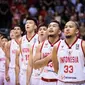 Timnas basket Indonesia pada kualifikasi FIBA Asia Cup. (Dok Perbasi)