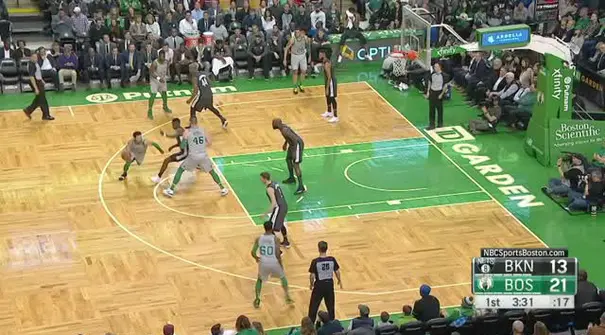 Berita video game recap NBA 2017-2018 antara Boston Celtics melawan Brooklyn Nets dengan skor 110-97.