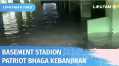 Di tengah perhelatan laga Piala AFF U-19, Stadion Patriot Chandrabhaga justru dilanda banjir. Banjir membuat lahan parkir bawah tanah atau basement tidak dapat digunakan karena terendam banjir setinggi 50 centimeter.