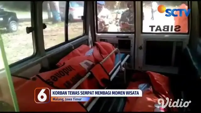 Sebanyak dua orang wisatawan tewas, setelah terseret ombak di Pantai Batu Bengkung, Desa Gajahrejo, Kecamatan Gedangan, Kabupaten Malang, Jawa Timur, Rabu (26/5). Petugas dibantu warga, mengevakuasi tiga korban, dua tewas dan seorang mengalami luka s...