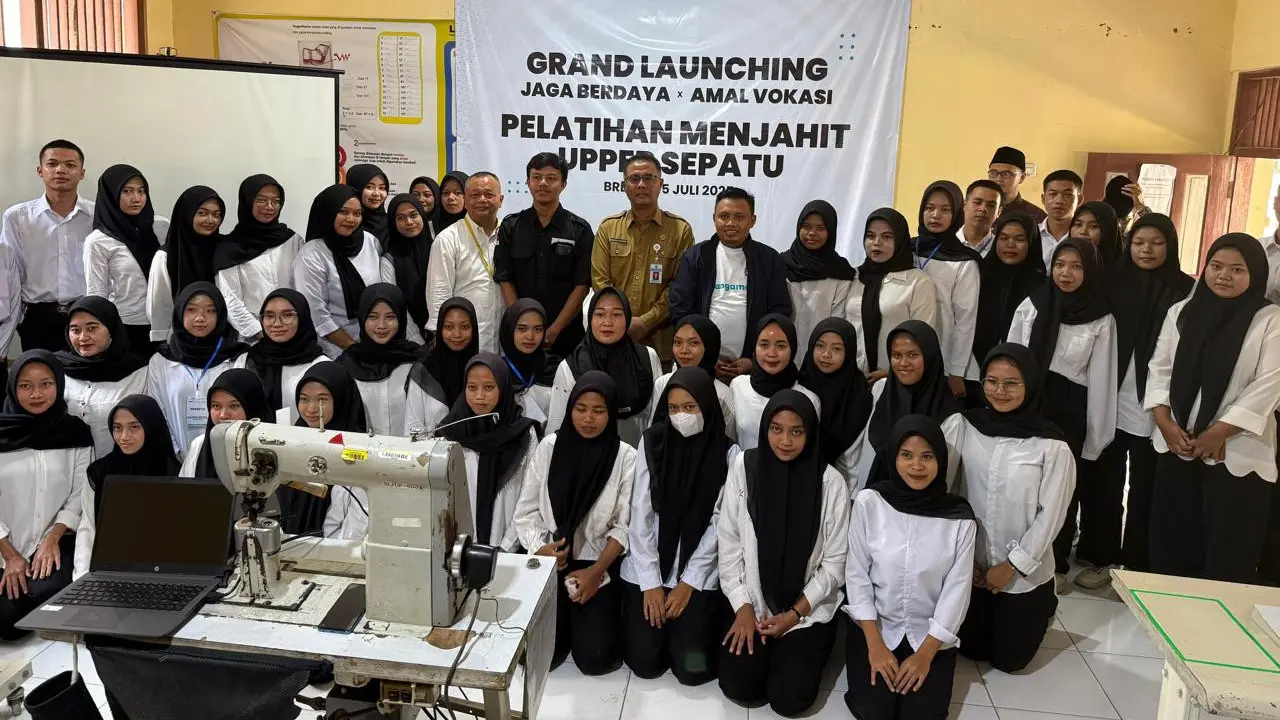 Program pelatihan menjahit skema upper sepatu yang diselenggarakan Jaga Berdaya, Amal Vokasi, Ruang Amal Indonesia dan Salam Setara (Istimewa)