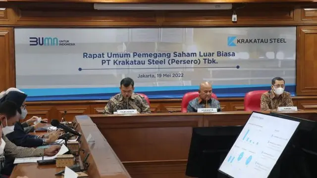RUPSLB PT Krakatau Steel Tbk (KRAS), Kamis (19/5/2022) (Dok: PT Krakatau Steel Tbk)