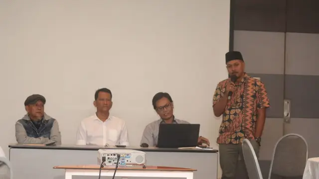 Diskusi bertajuk "Bisnis Konser Musik dan Cuan untuk Negara" di Hotel Harris, Sudirman, Jakarta Selatan, pada Jumat (22/3/2024).