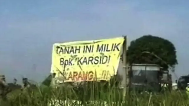 Tanah Belum Dibayar Warga Tolak Pembangunan Tol