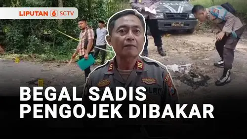 VIDEO: Begal Sadis Bakar Pengemudi Ojol demi Rampas Motor