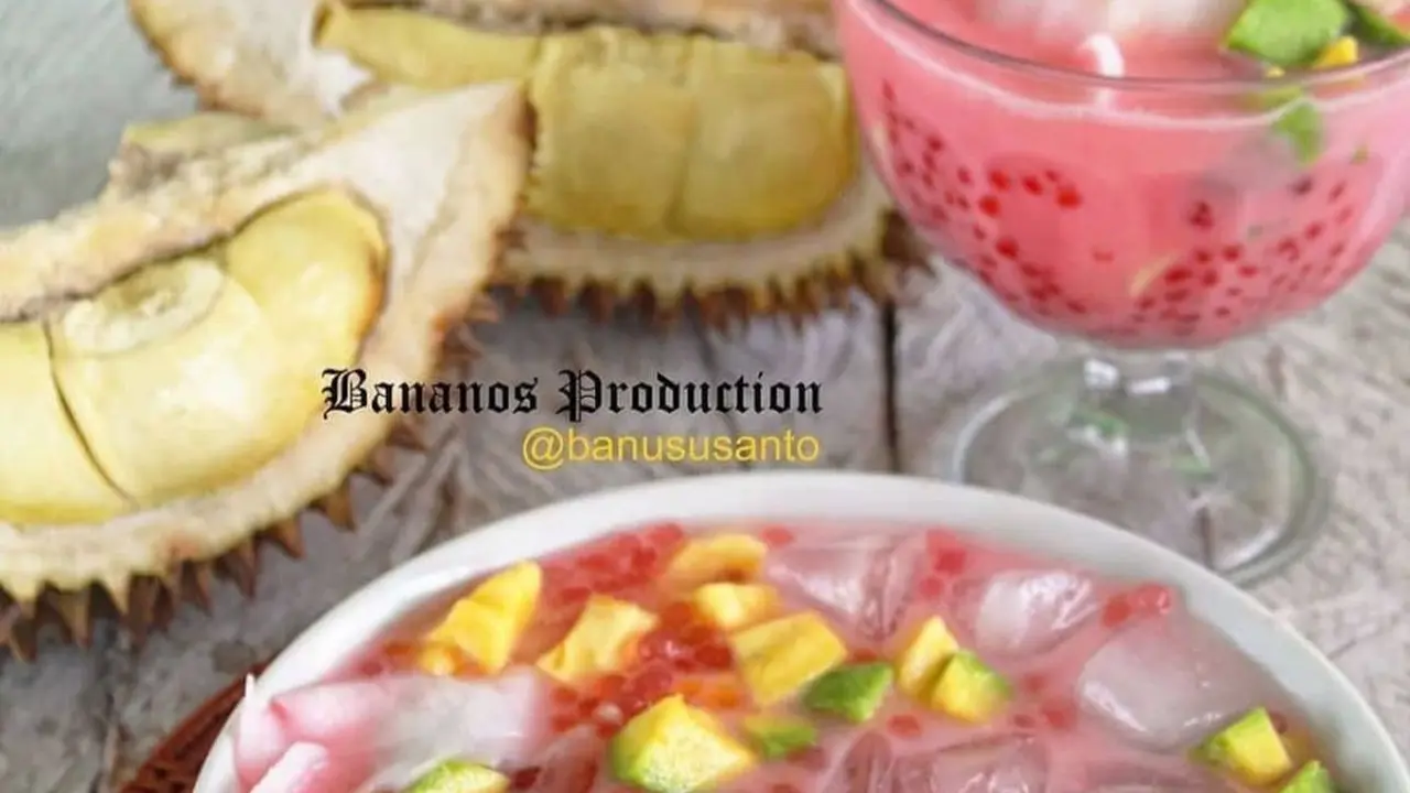 Semangkuk es teler durian