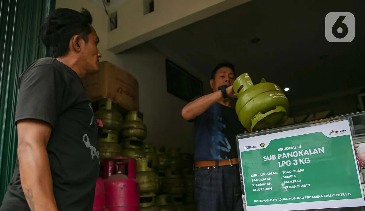 Sebelumnya, pemerintah melarang jual beli eceran untuk gas elpiji subsidi 3 kilogram per 1 Februari 2025 lalu. (Liputan6.com/Angga Yuniar)
