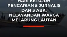 Memasuki hari ketujuh pencarian lima jurnalis dan tiga awak kapal Arupadatu 1 yang hilang di Selat Sunda, Senin (14/9/2026), nelayan dan warga lokal menggelar tradisi melarung kepala kerbau ke laut. Pendekatan kultural ini dilakukan sebagai bentuk doa memohon keselamatan agar para korban segera d...