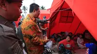 Wakil Ketua DPD RI Mahyudin Tinjau Posko Pengungsian Korban Gempa Cianjur
