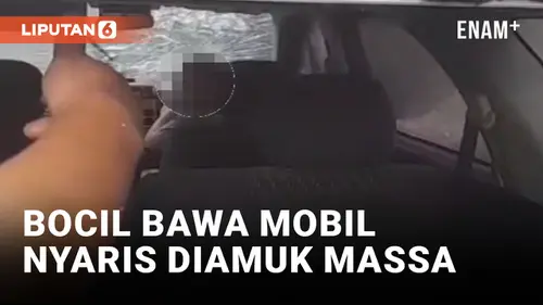 VIDEO: Bawa Kabur Mobil, Bocil Kelas 1 SD Tabrak Sejumlah Kendaraan di Kemang