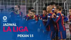 Berita motion grafis jadwal Liga Spanyol pekan ke-15. Barcelona tantang Real Valladolid, Rabu (23/12/2020).