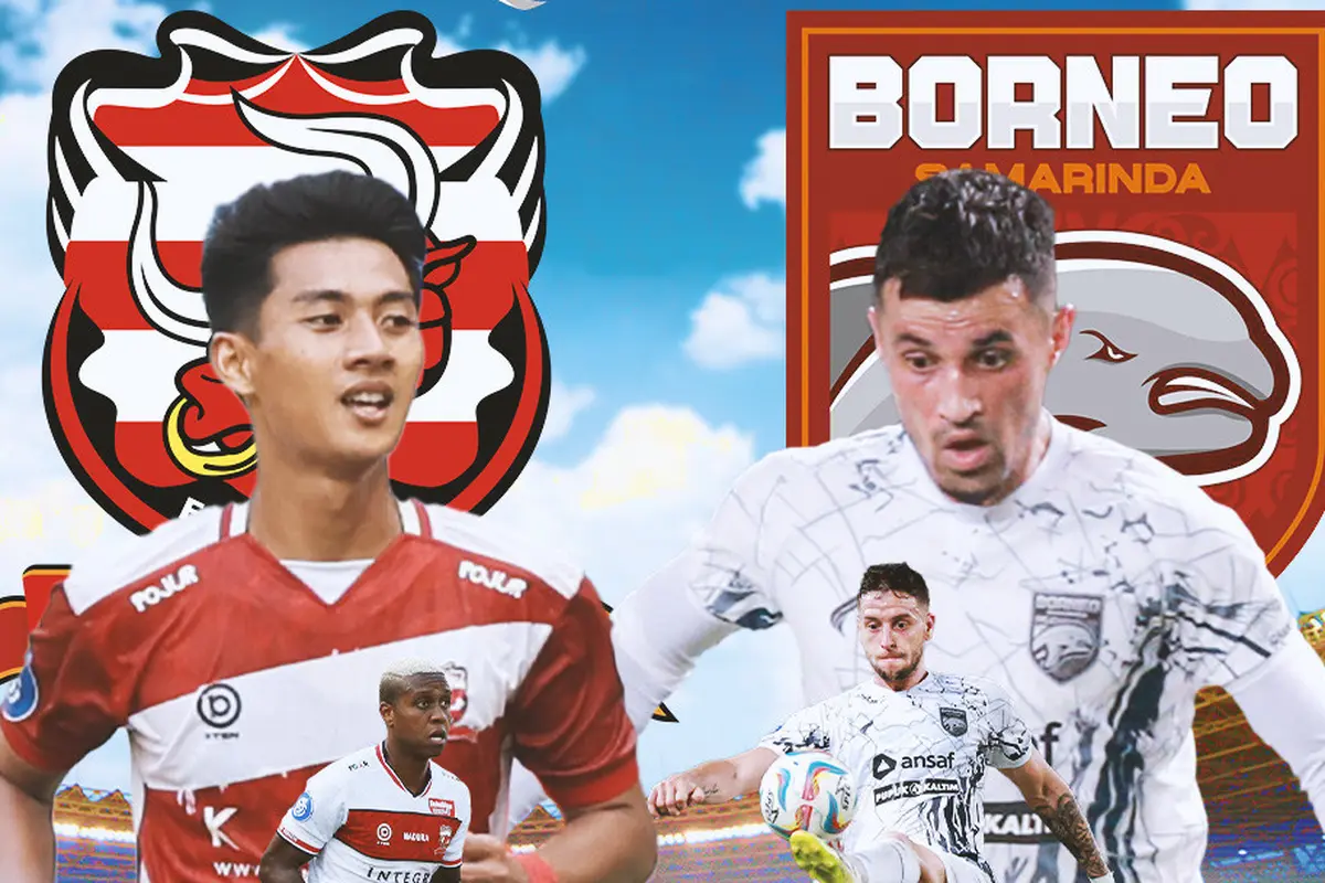 BRI Liga 1 - Madura United Vs Borneo FC - Duel Pemain