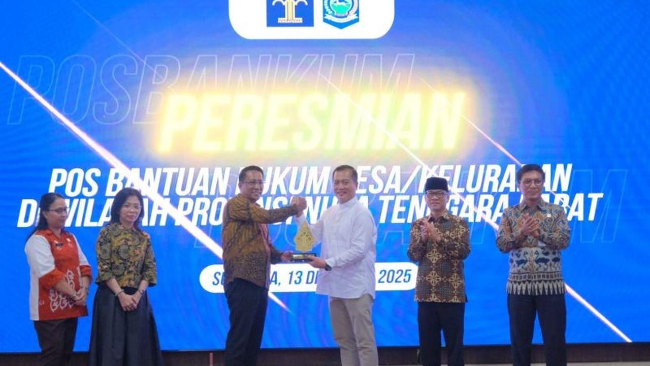 Menkum Resmikan 1.166 Posbankum NTB, Pastikan Akses Keadilan Merata di Setiap Desa