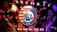 Ilustrasi - Persija Jakarta dan Arema FC (Bola.com/Adreanus Titus)