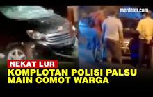 VIDEO: Bambang Lagi Santuy Diciduk, Komplotan Polisi Gadungan Bonyok Disikat Massa