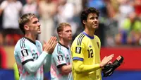 Senne Lammens melakukan blunder saat Belgia kalah dari Spanyol di perempat final Piala Dunia 2026 (AFP)