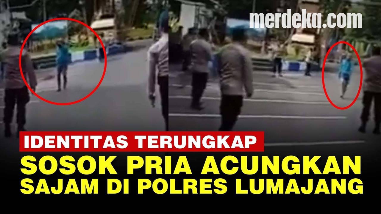 VIDEO: Kehabisan Obat Sebabkan Pria Acungkan Sajam ke Polisi di Polres Lumajang