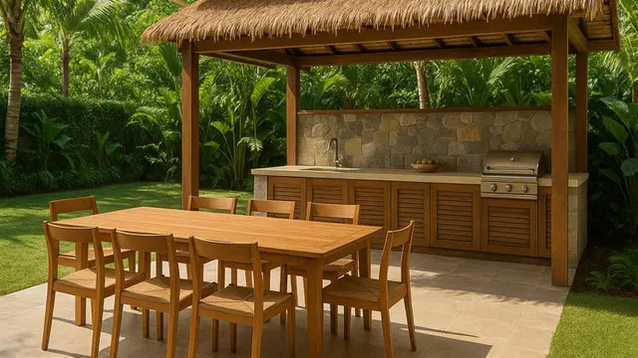 7 Inspirasi Model Rumah Sederhana dengan Dapur Outdoor Tren 2025, Nyaman untuk Kumpul Keluarga