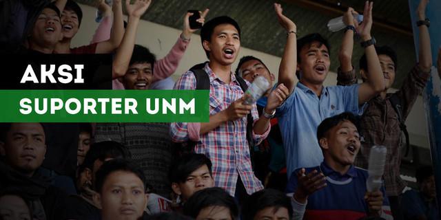 VIDEO: Aksi Suporter UNM saat Dukung Rekan-rekannya