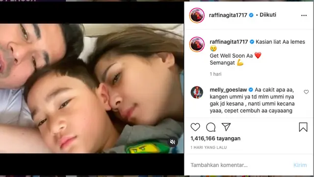 Rafathar Demam Tinggi Hingga 40 Derajat