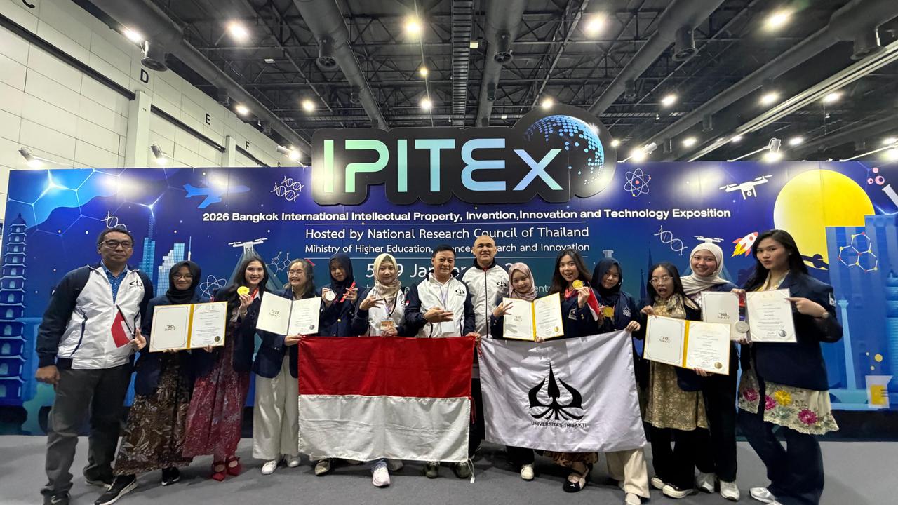 Perwakilan Indonesia dari Trisakti Raih Tiga Medali Emas di IPITEX 2026 Bangkok