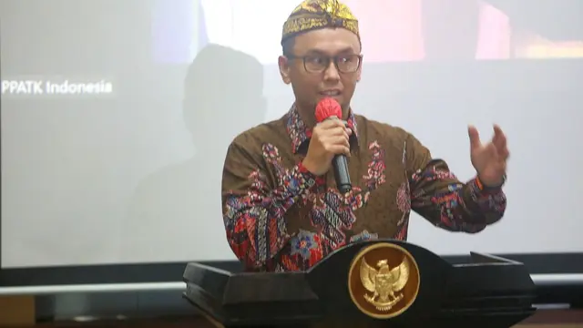 Kepala Pusat Pelaporan dan Analisis Transaksi Keuangan (PPATK) Ivan Yustiavandana membuka goAML Interregional Meeting di Pusdiklat APUPPT, Tapos, Depok, 14-17 November 2022. (Dok PPATK)