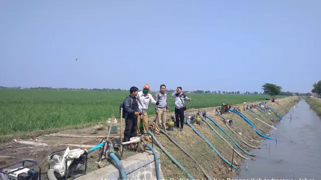 Kementan Turunkan Ratusan Pompa Hadapi Kekeringan Indramayu