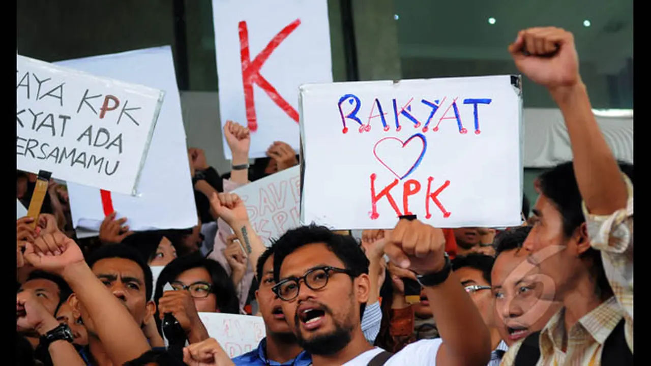 Aktivis Antikorupsi Gelar Aksi Dukung KPK